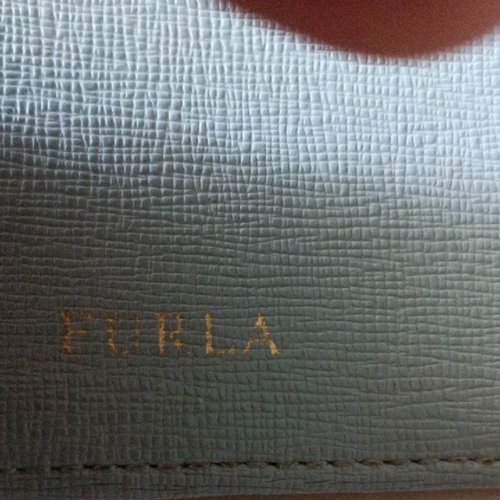 Furla Light Gray Wallet with Gold Details - Picture 2 of 6